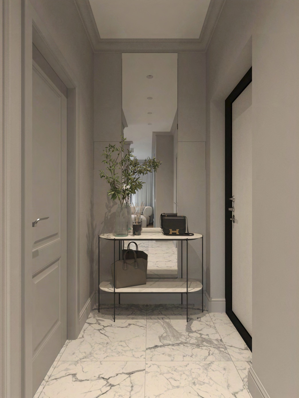 Дизайн проект ЖК Серебряный Фонтан 78м2