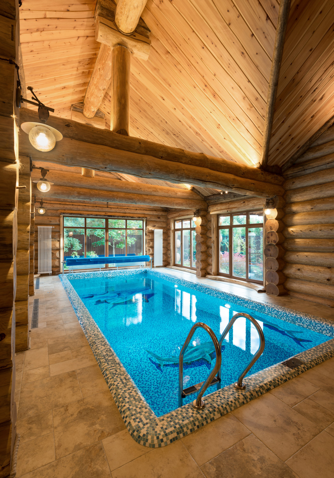 Здание Бани с бассейном комплекс отдыха