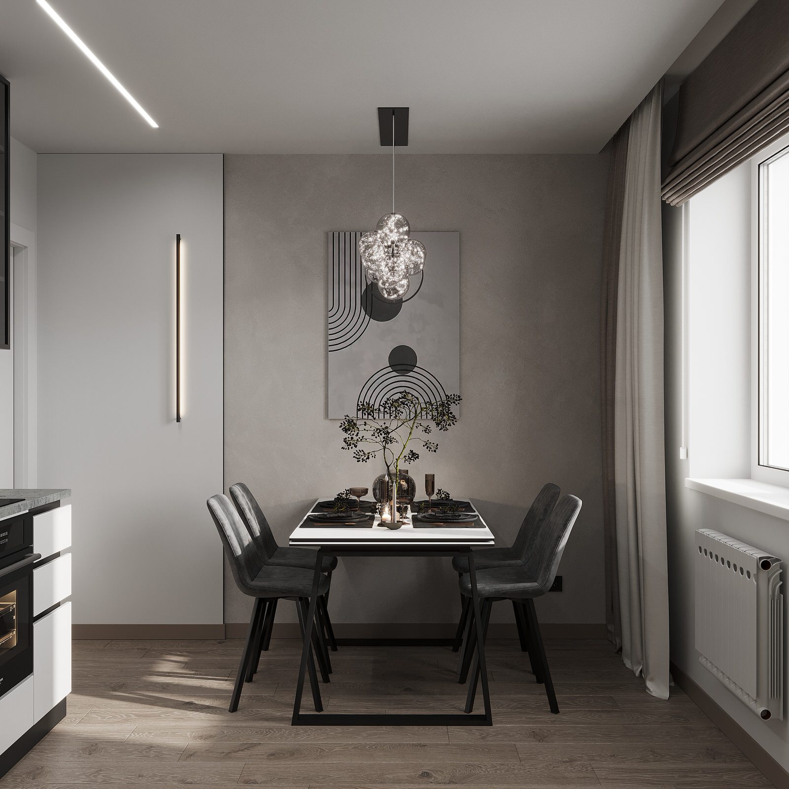 Трехкомнатная квартира с видом на лес