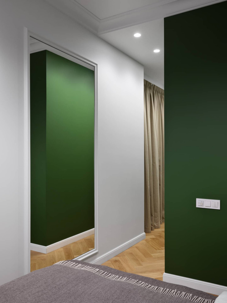 Дизайн и ремонт квартиры в Пречистенском переулке — Зелёный лейтмотив
