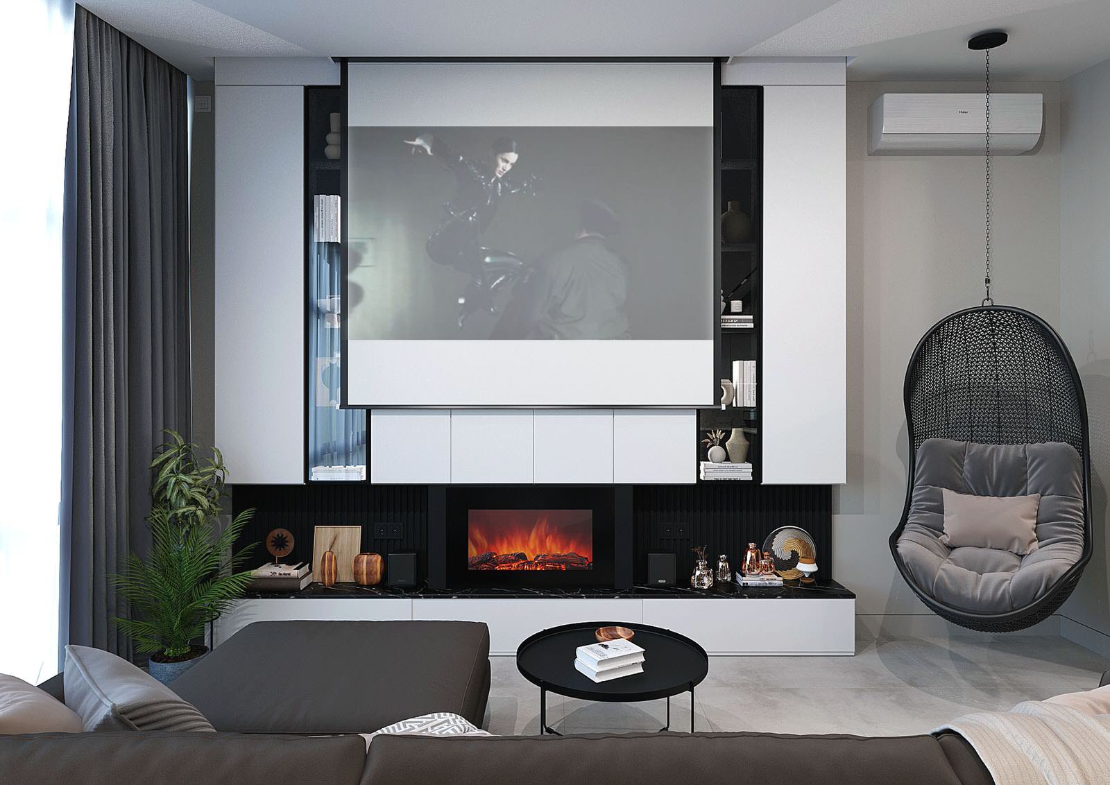 Двух-уровневая квартира для семьи с 3 детьми