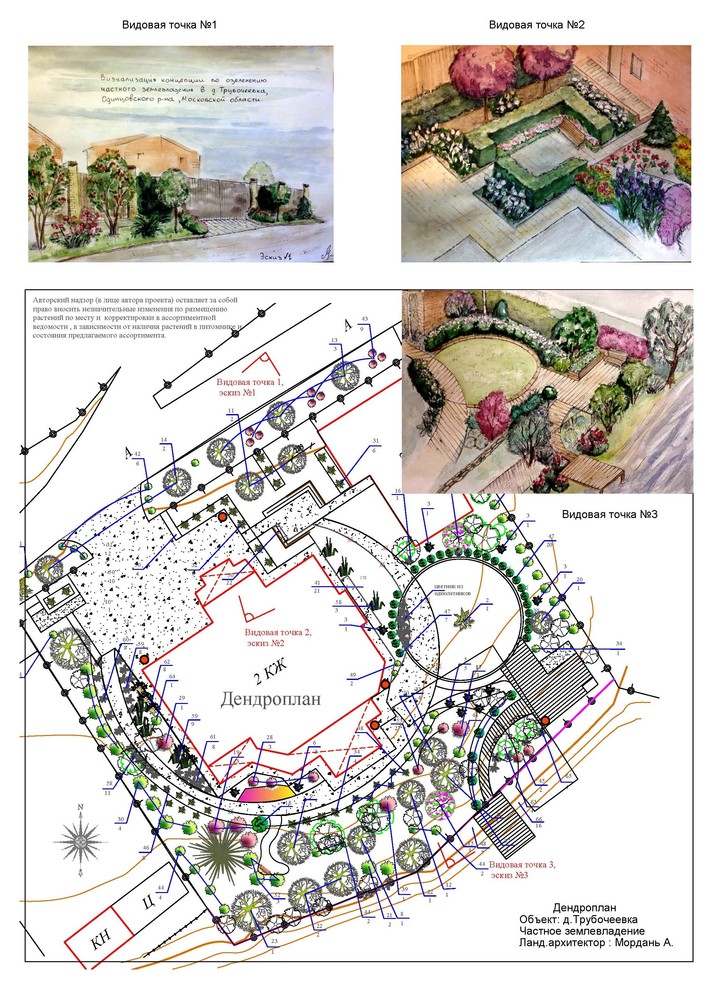 ландшафтный дизайн визуализации и дендроплан