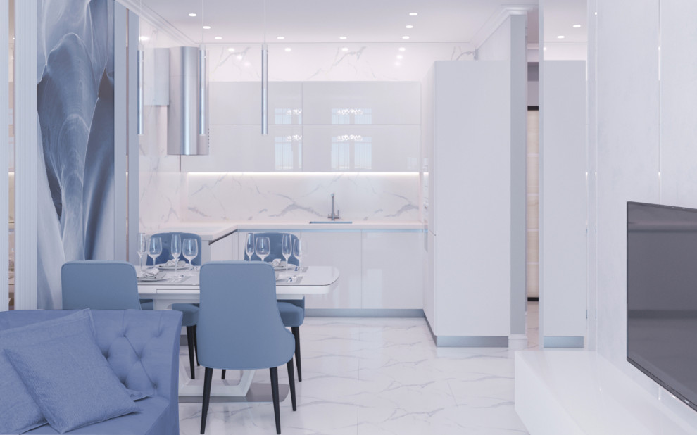 Дизайн-проект 4-х комнатной квартиры 92 м2 ЖК Новые Горизонты