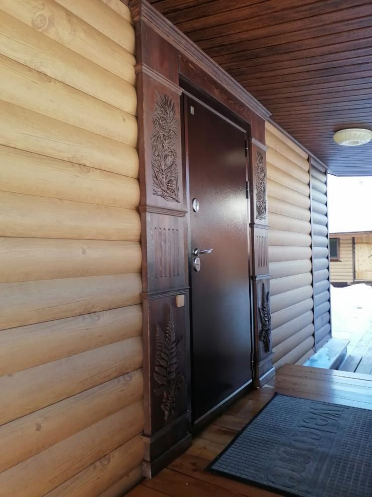 Оформление экстерьера дома охотника