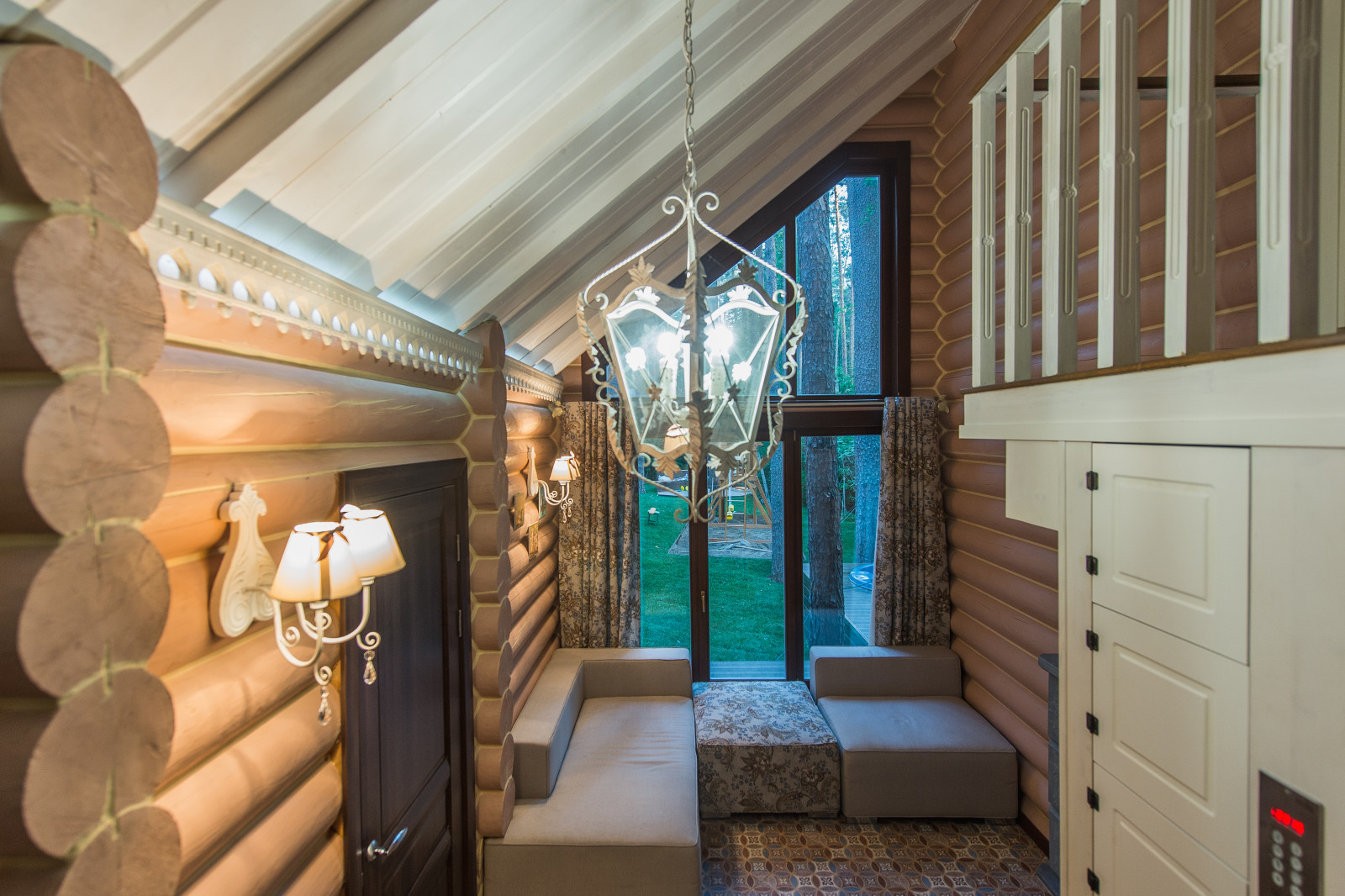 Нouse in a pine forest