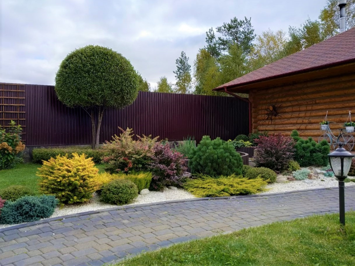 Внутренний дворик таунхауса