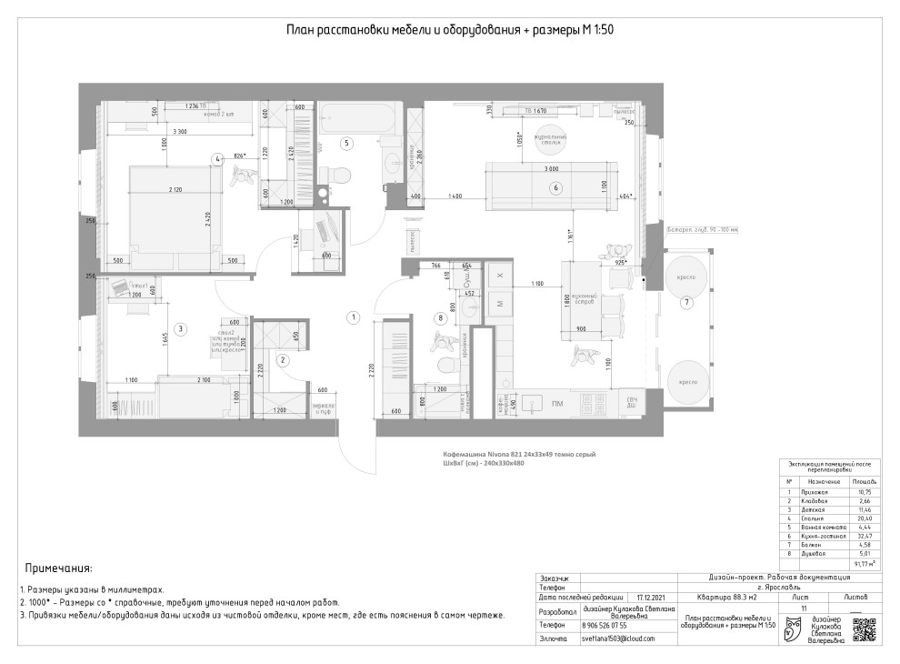 Квартира 90 кв.м.