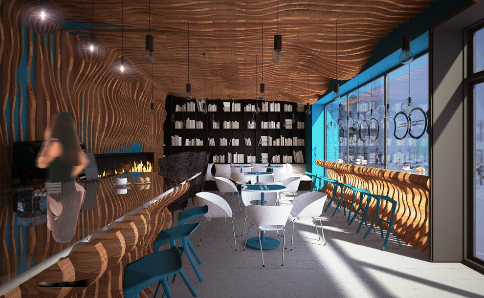 3D-концепт, кофейня "Prosto coffee"