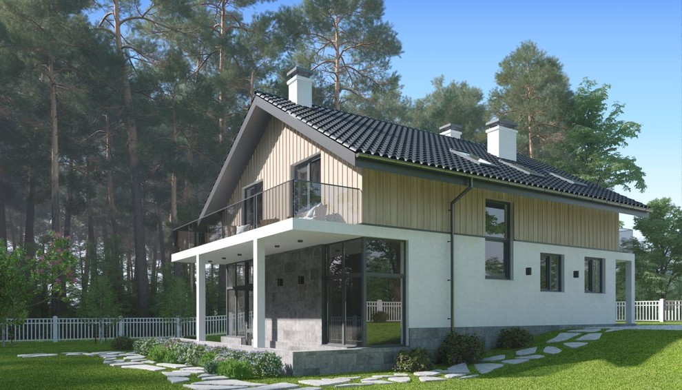 Дом со вторым мансардным этажом