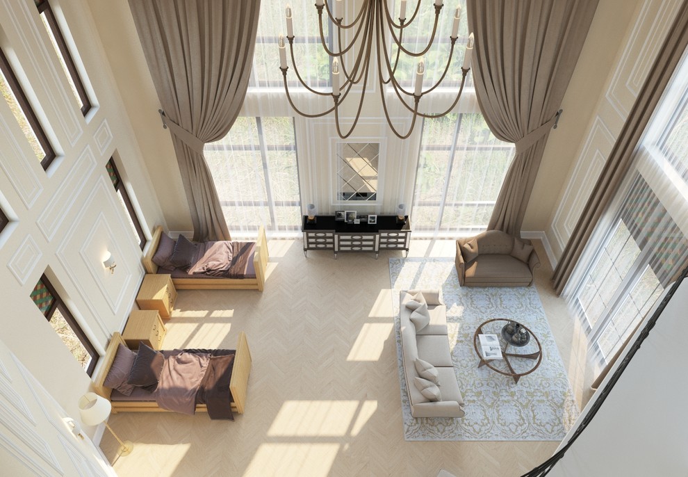 Обложка проекта: 130 кв.м. загородного дома в классике