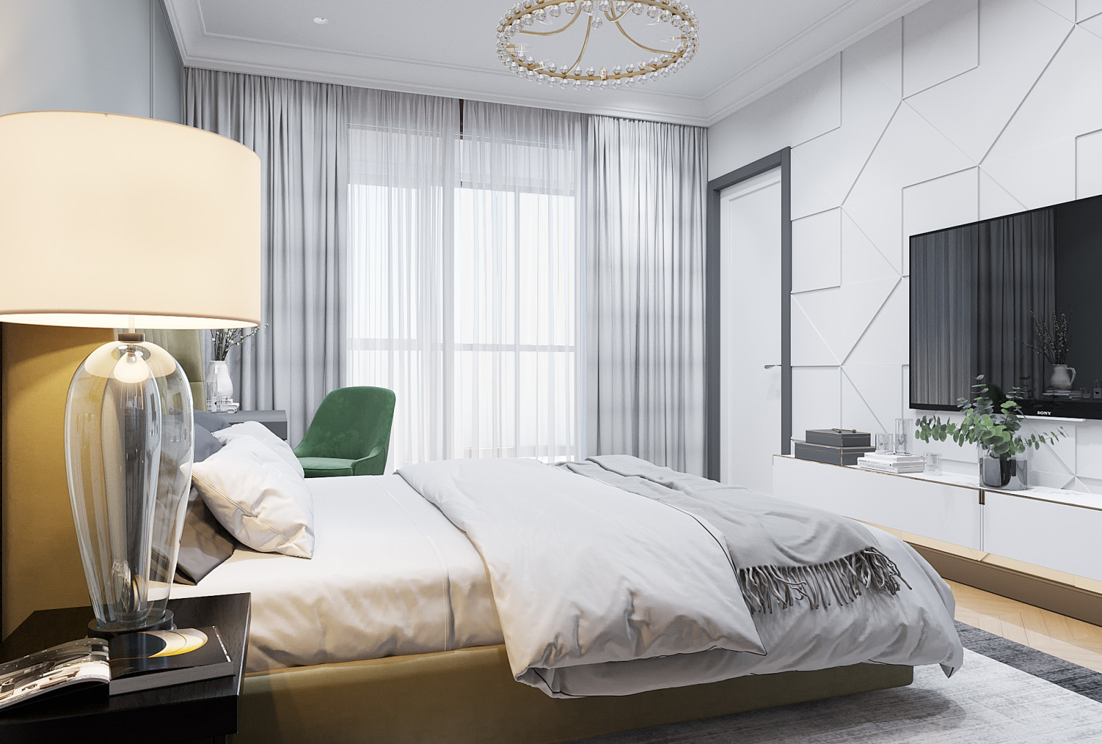 Современная классика. Спальня.