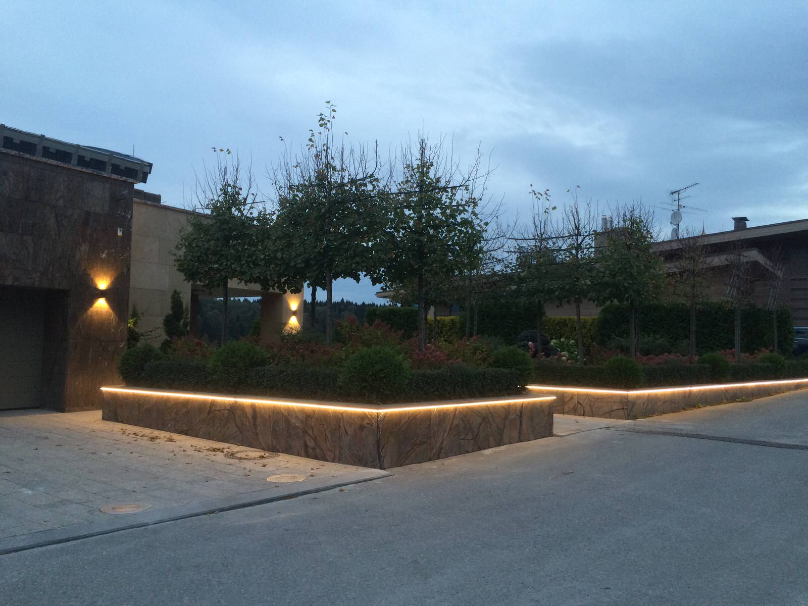 Светодиодное ландшафтное освещение пос. Росинка