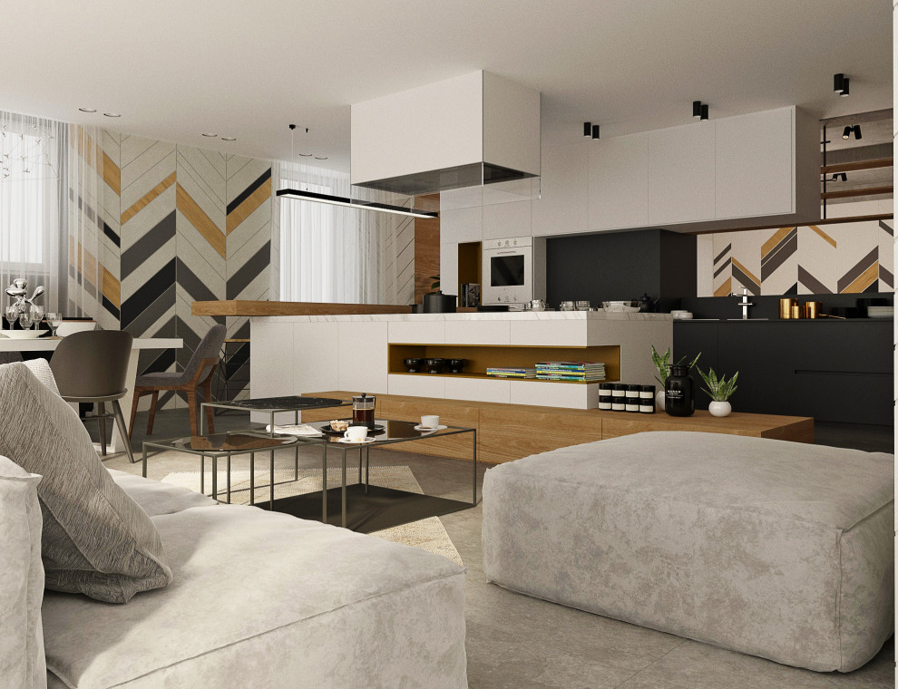 Гостинная в загородном доме