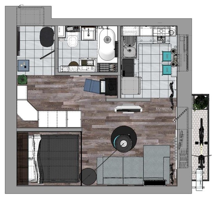 Проект квартиры на Чистова