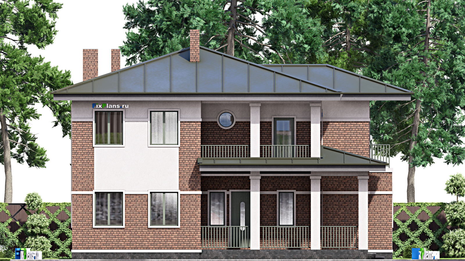 Проект двухэтажного дома 16х14 м S251м2 F-15875