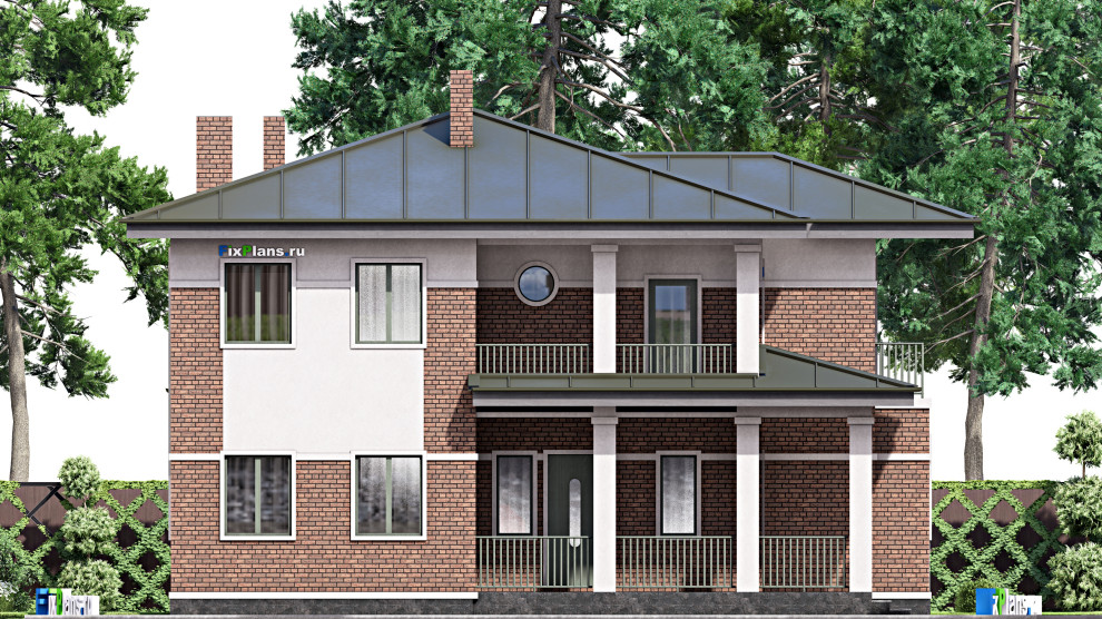 Проект двухэтажного дома 16х14 м S251м2 F-15875