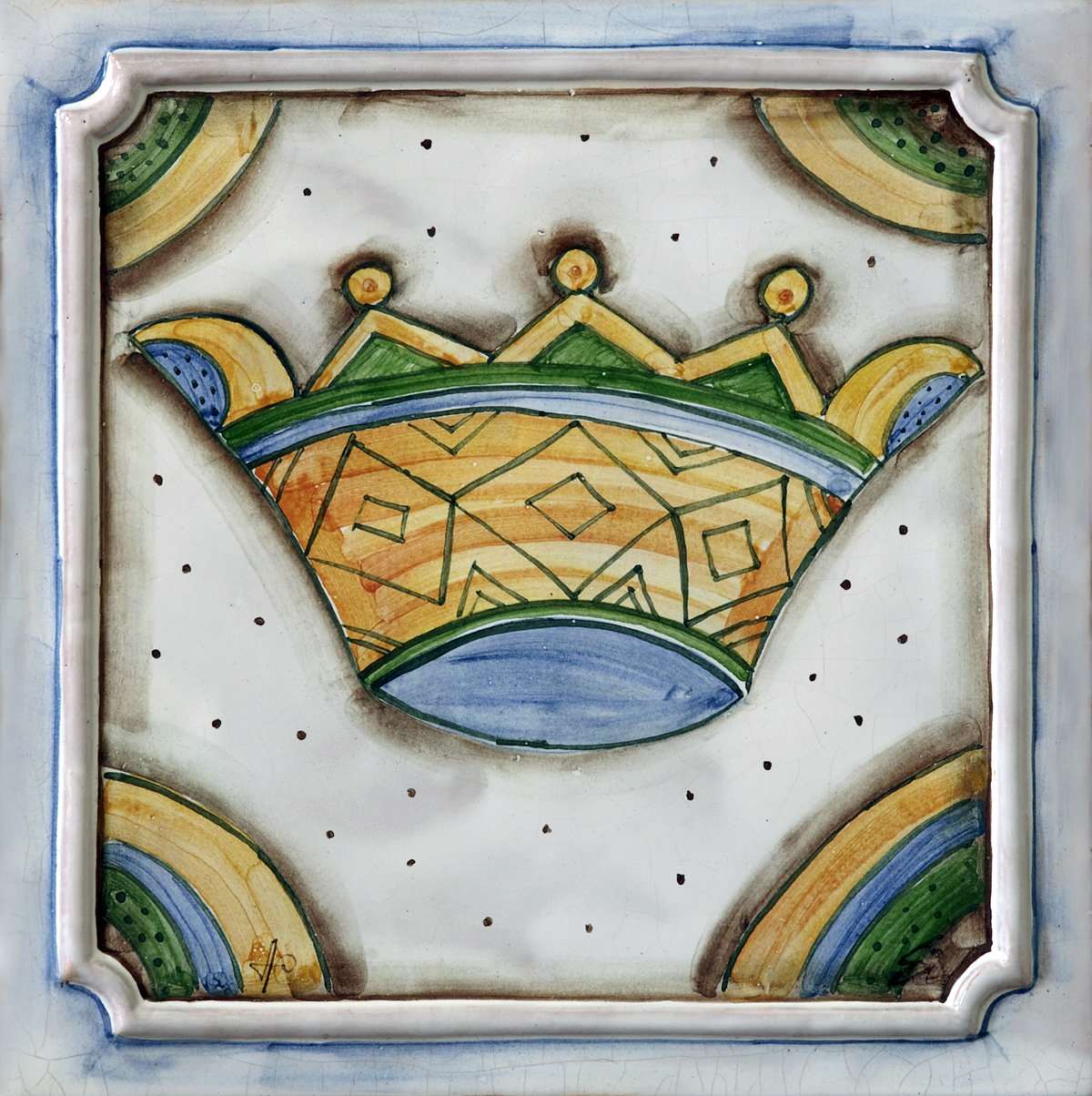 Камин "Лев св. Марка". Фрагмент - изразец.