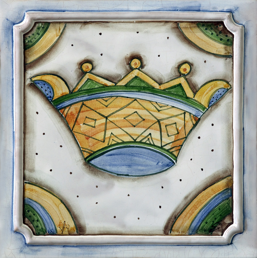 Камин "Лев св. Марка". Фрагмент - изразец.