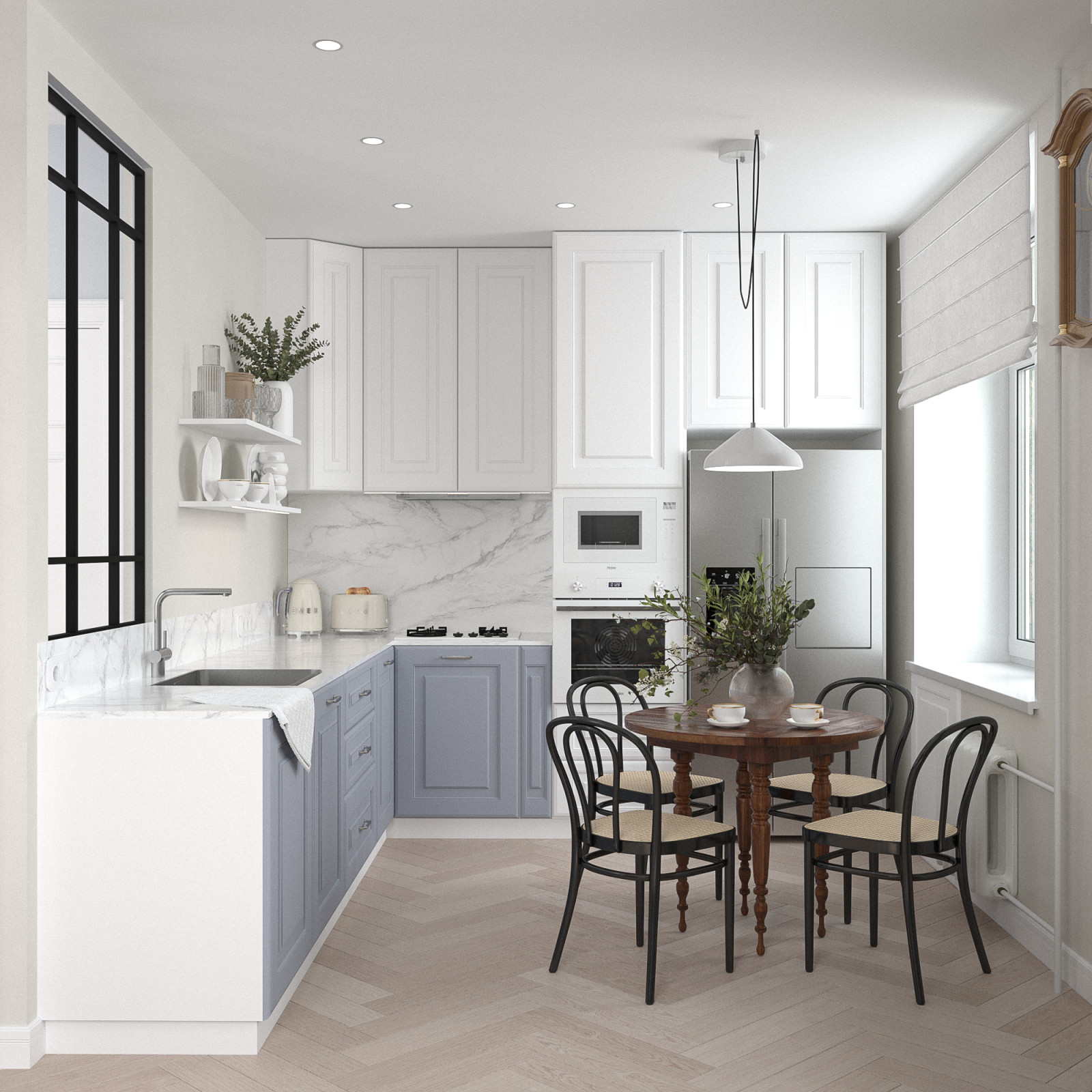 Светлая квартира в "сталинке"