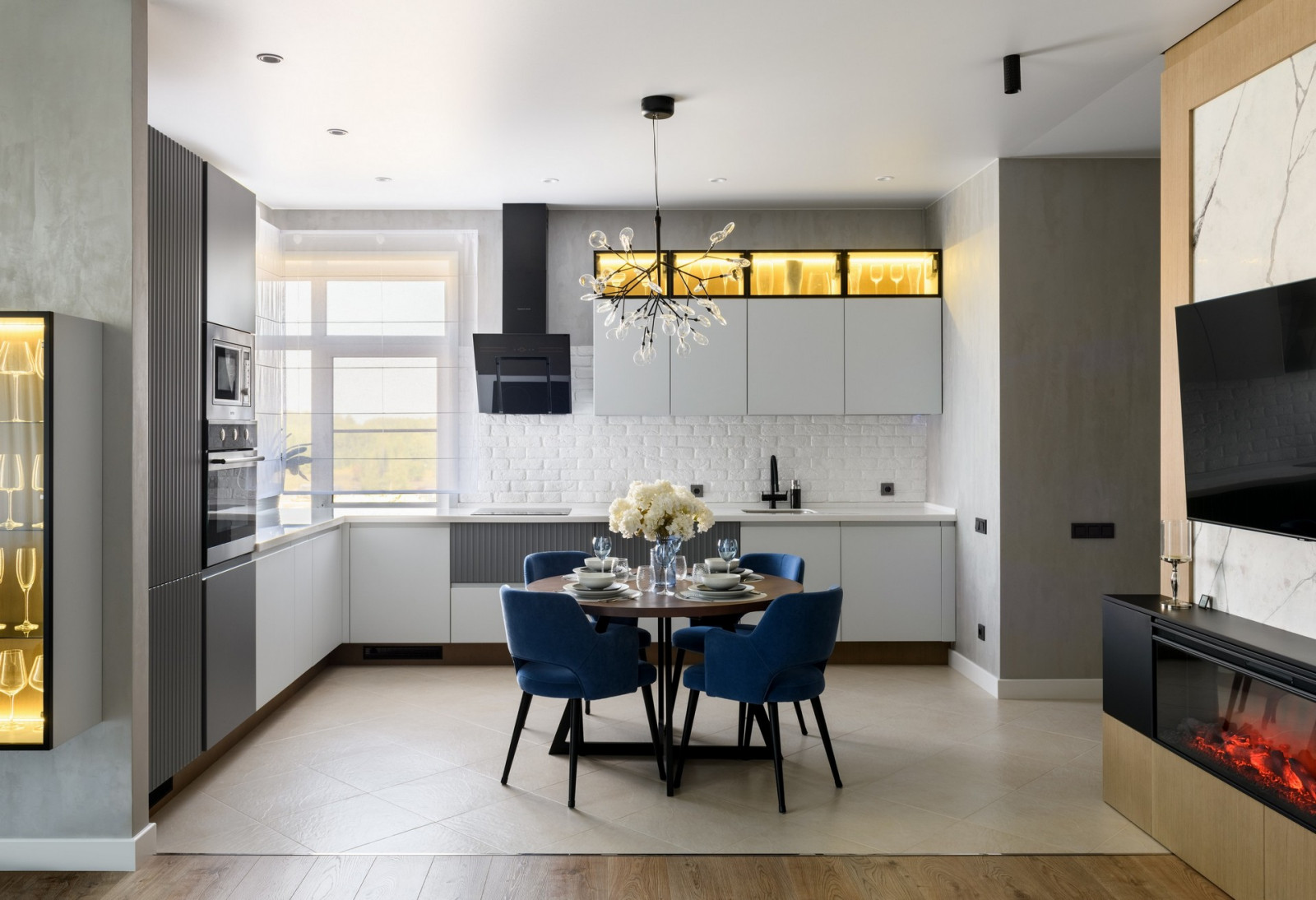 2022г. Фото квартиры 120 м2 в ЖК "Кедровый"