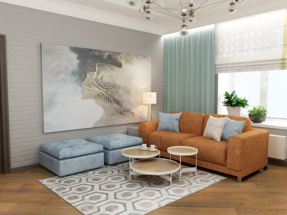 Гостиная-спальня-кабинет