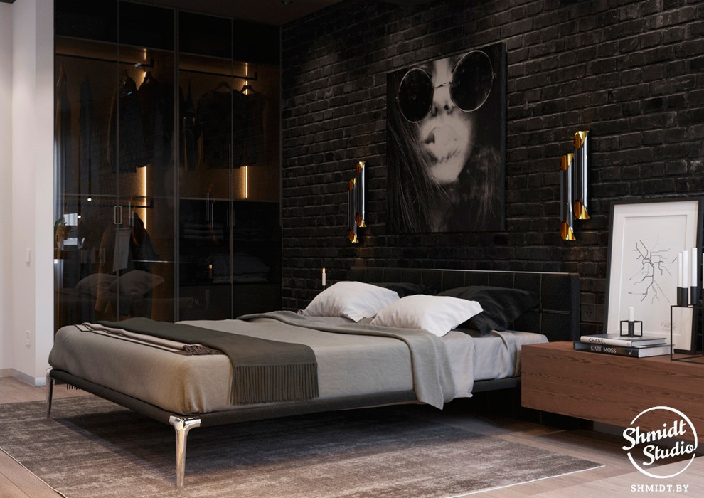 Проект интерьера "Black", Минск, 75м.кв