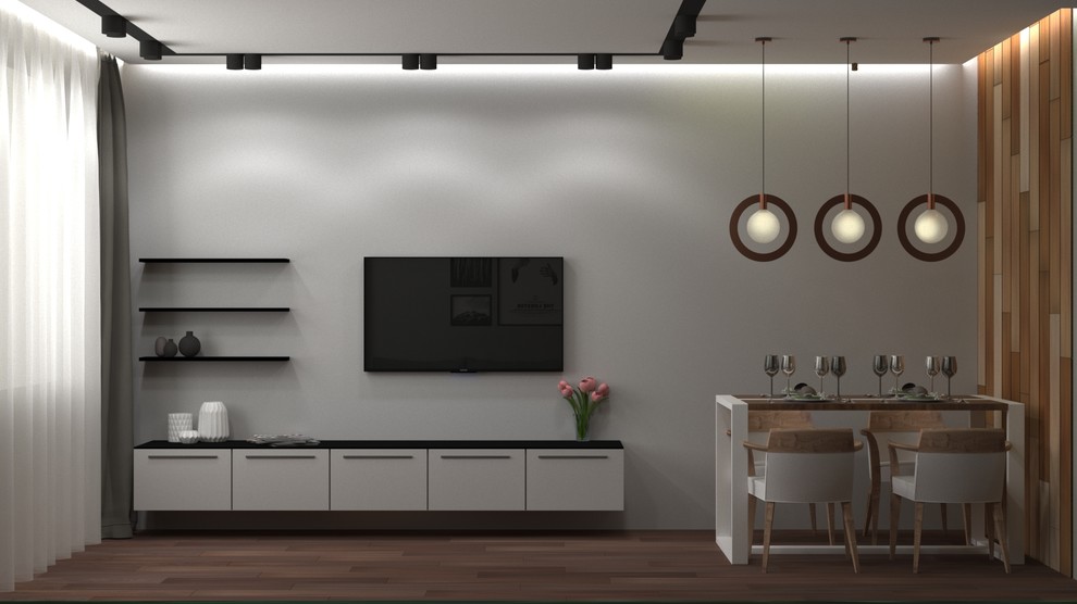 Дизайн интерьера с минимальным набором систем хранения