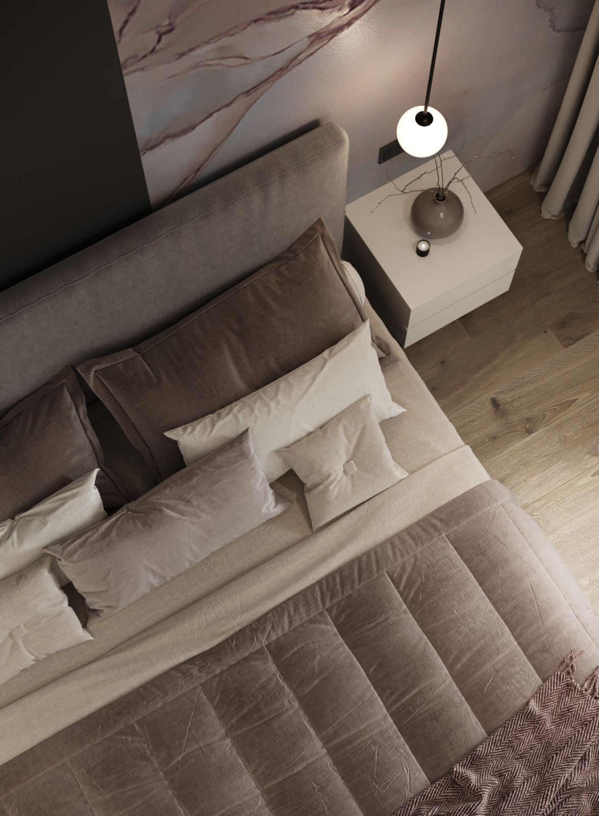 Дизайн-проект квартиры на Авиаторской 72,15 кв.м