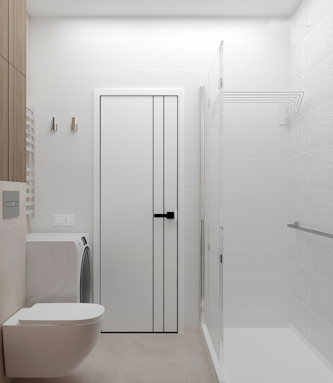 Природный минимализм. Дизайн 3-х комнатной квартиры.