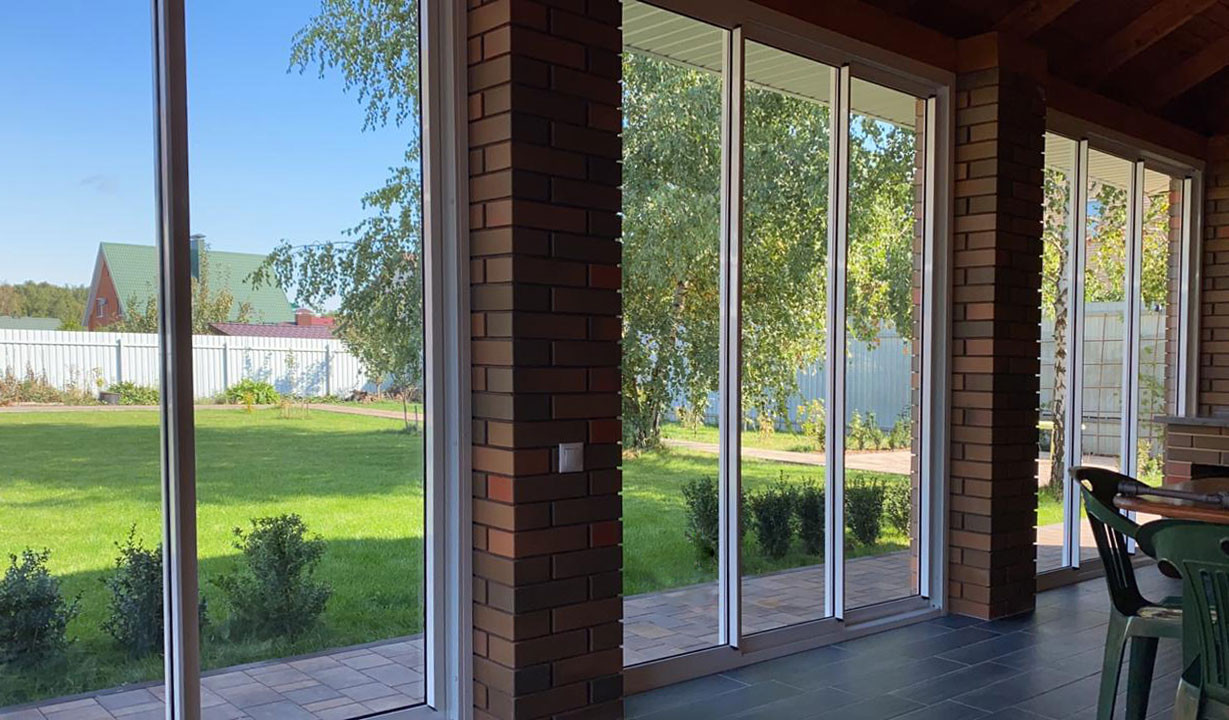 Остекление беседки