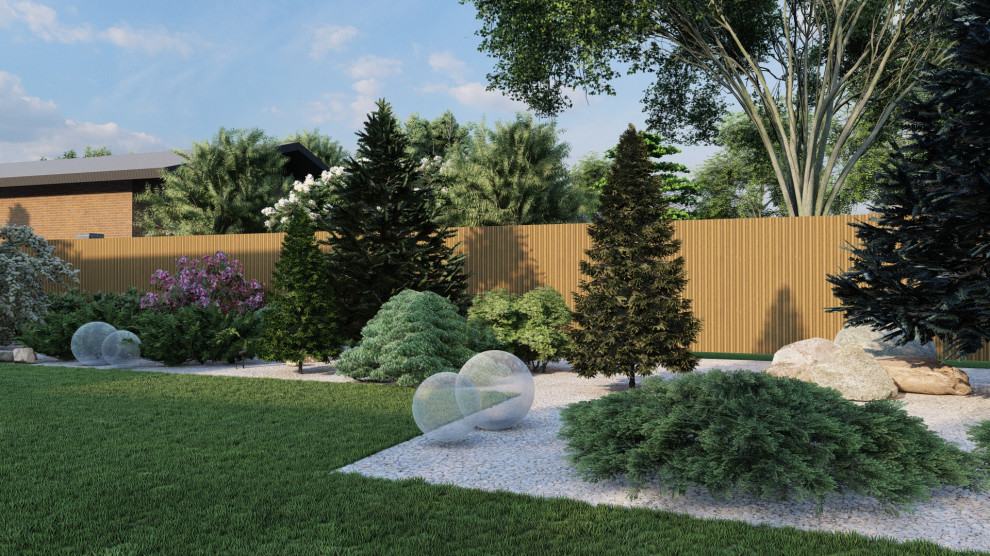 Ландшафтный дизайн 25 соток в д. Большая Ельня