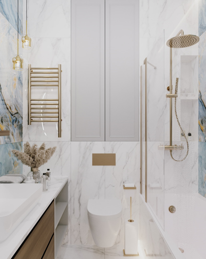 Проект квартиры 48м2 в Пушкине с частичной 3d-визуализацией