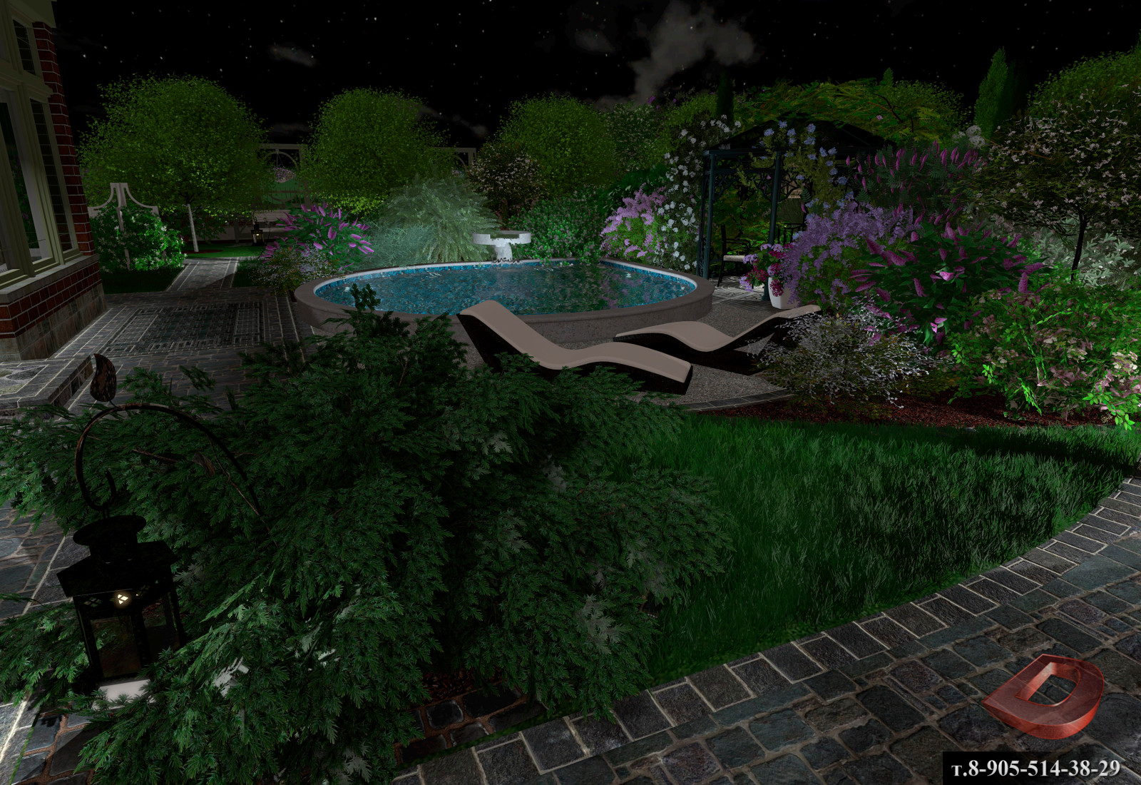 Проект ландшафтного дизайна участка 15,5 соток, Прибалтика , 2019г.