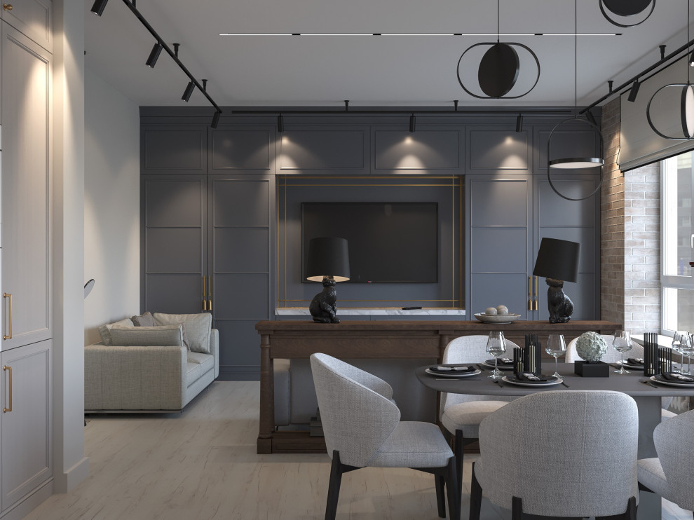 Квартира с оттенками лофта