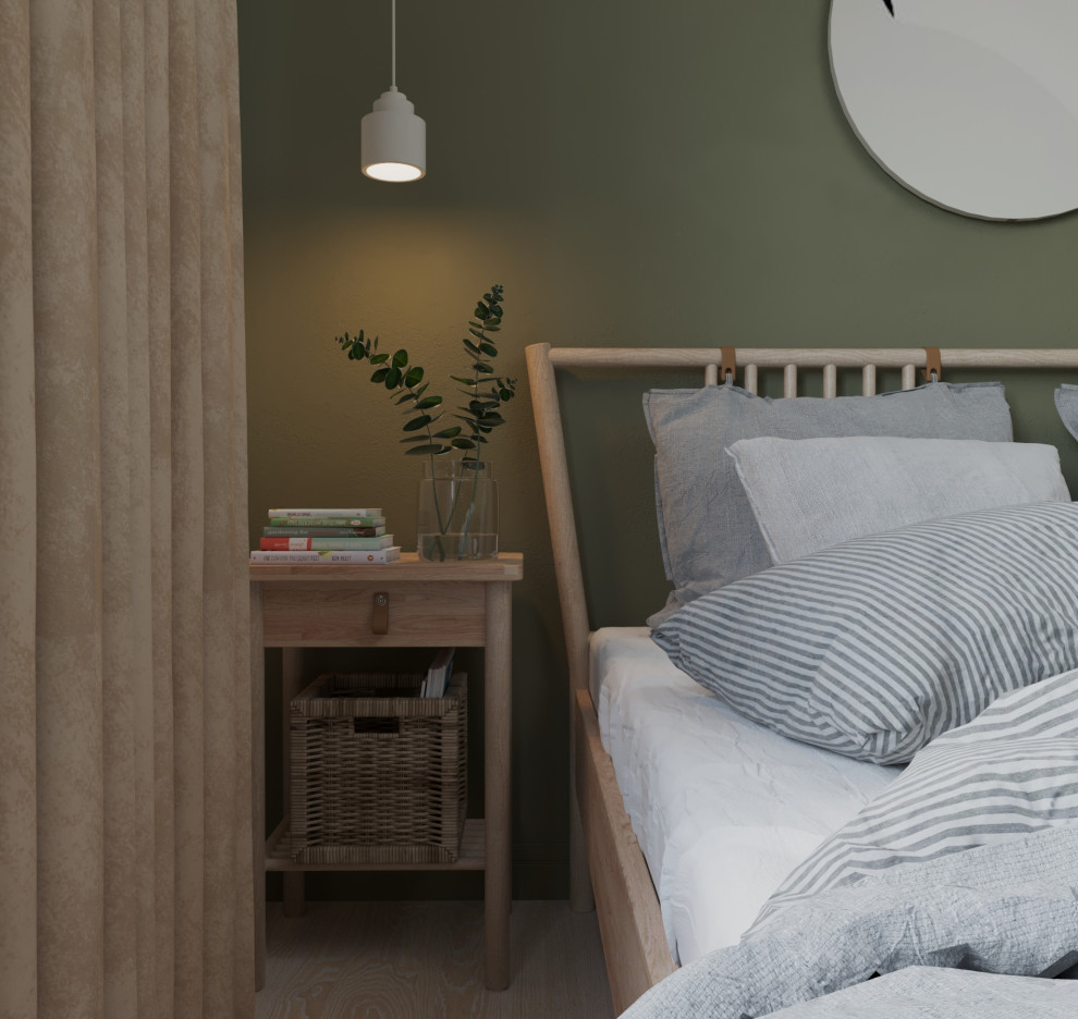 скандинавская спальня