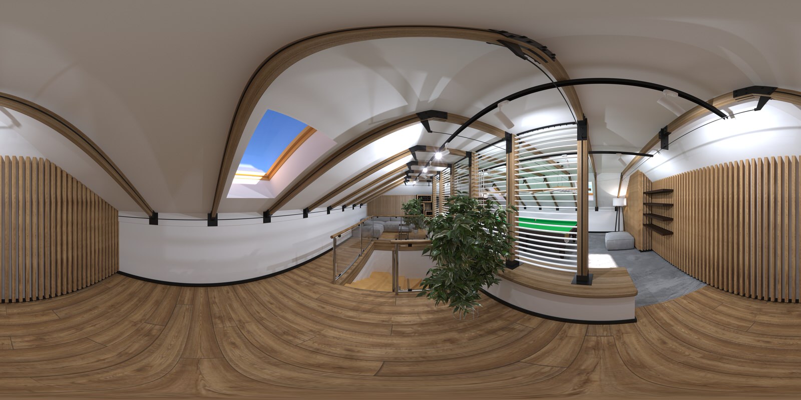 Интерьер бильярдной комнаты в жилом доме. Пос. Казанская Усадьба. Казань