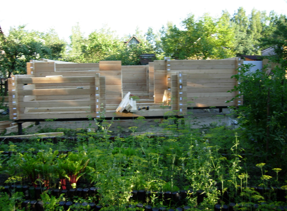 Деревянное домостроение из ТермоБруса - дом-баня