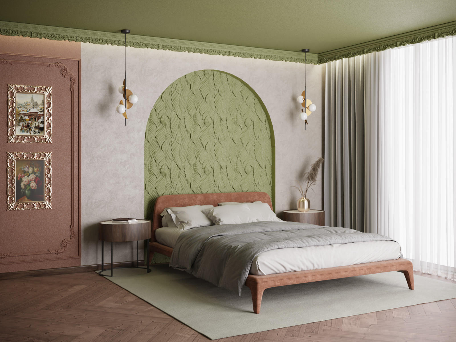 Обложка проекта: Визуализация интерьера спальни