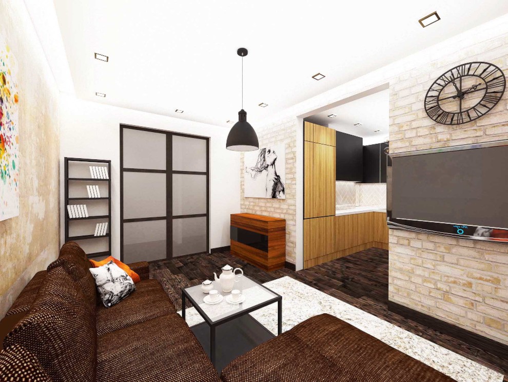 Лофт с яркими акцентами