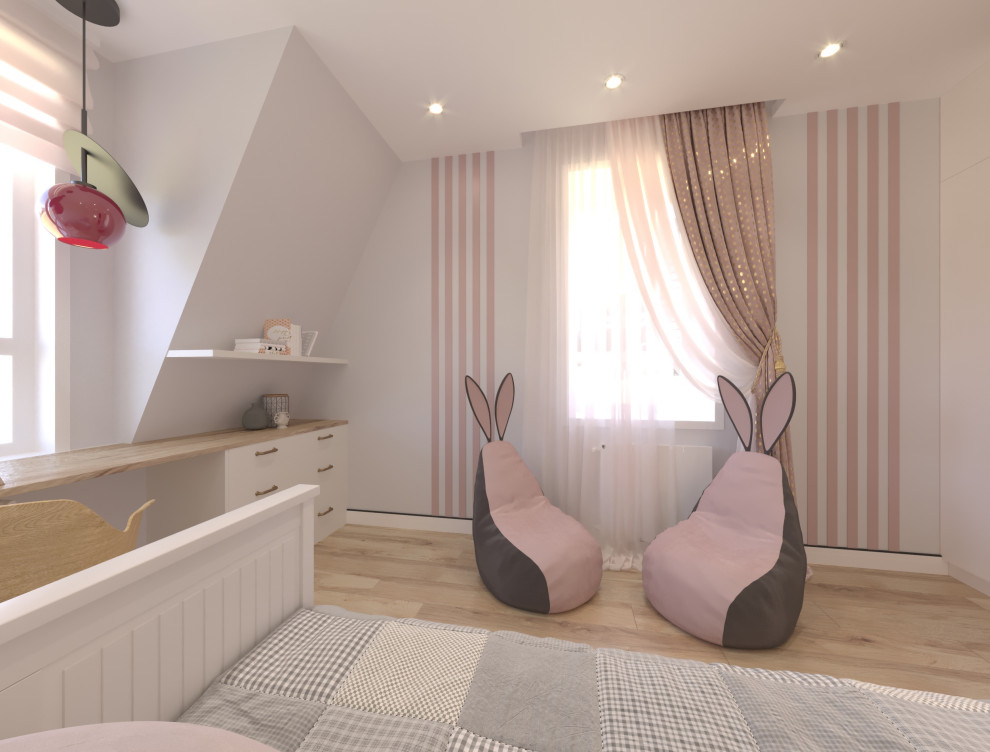 Дизайн-проект интерьера двухкомнатной квартиры в стиле Контемпорари.