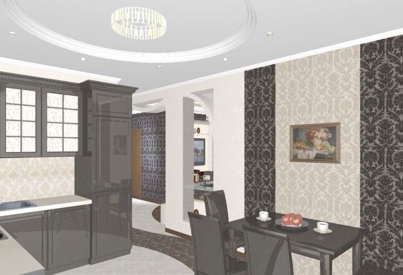 Дизайн проект трехкомнатной квартиры
