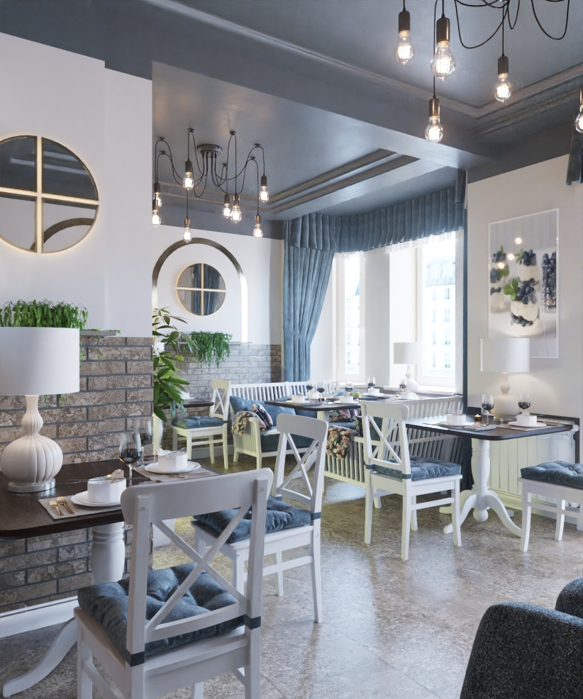 Restaurant_001_интерьер ресторана "Сладкое счастье"