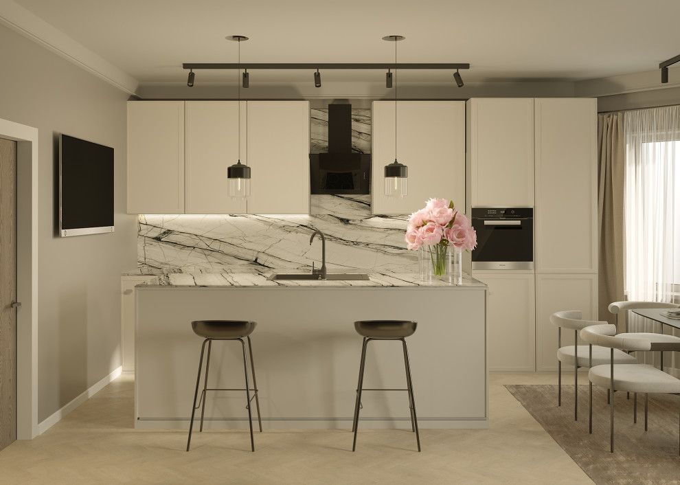 Обложка проекта: Кухня-гостиная