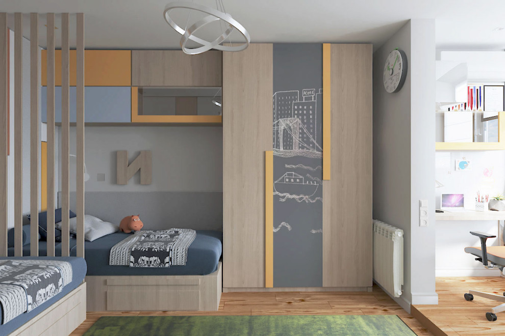 Детская комната для двух мальчиков "Лучезарный"