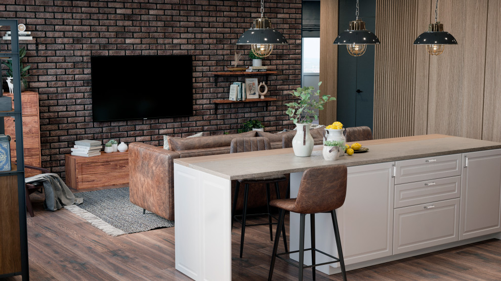 Обложка проекта: Квартир в стиле лофт 140 м2. Москва