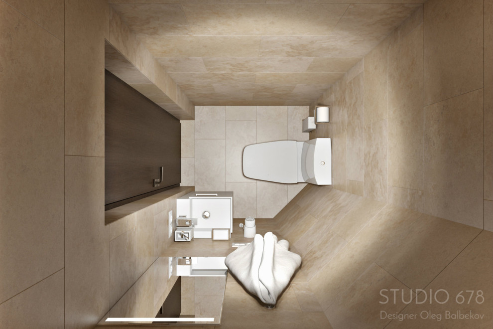 Гостиная с банной зоной