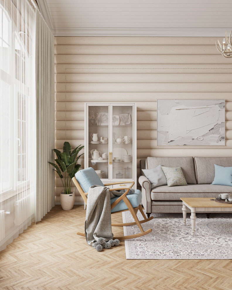 Авторский дом из бревна 135 м² для семьи с двумя детьми в КП Золотые Сосны