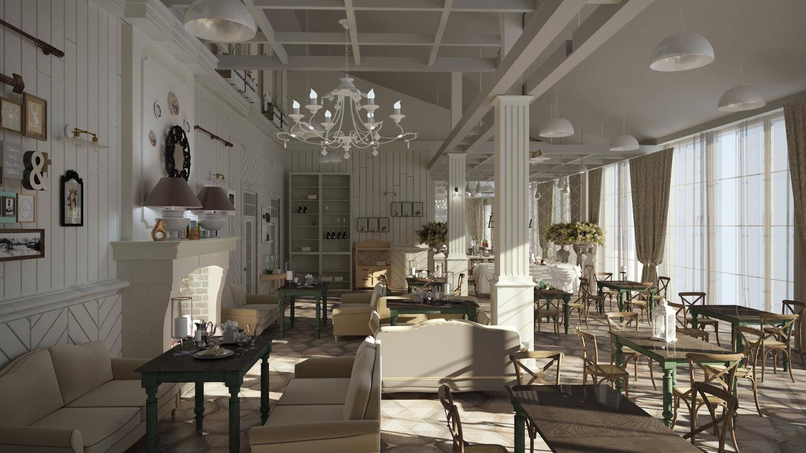 Ёлки интерьеры ресторана