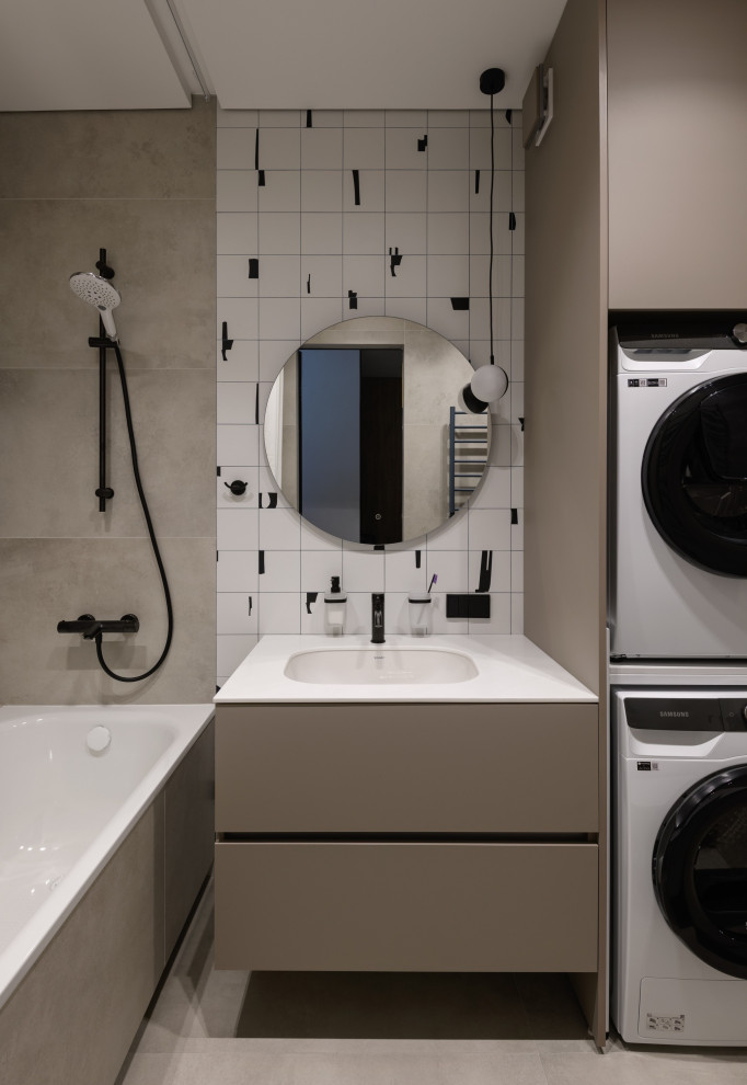 Брутальная трехкомнатная квартира 90 кв.м. с видом на реку