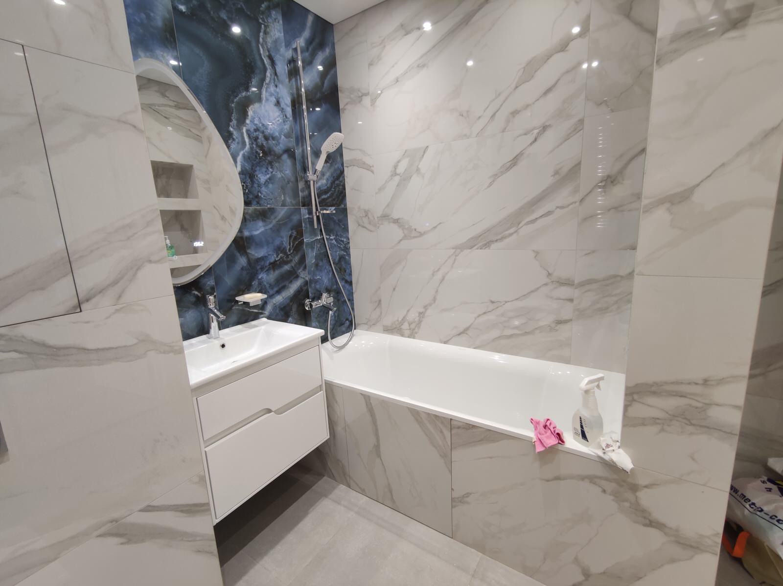 Ванная под мрамор